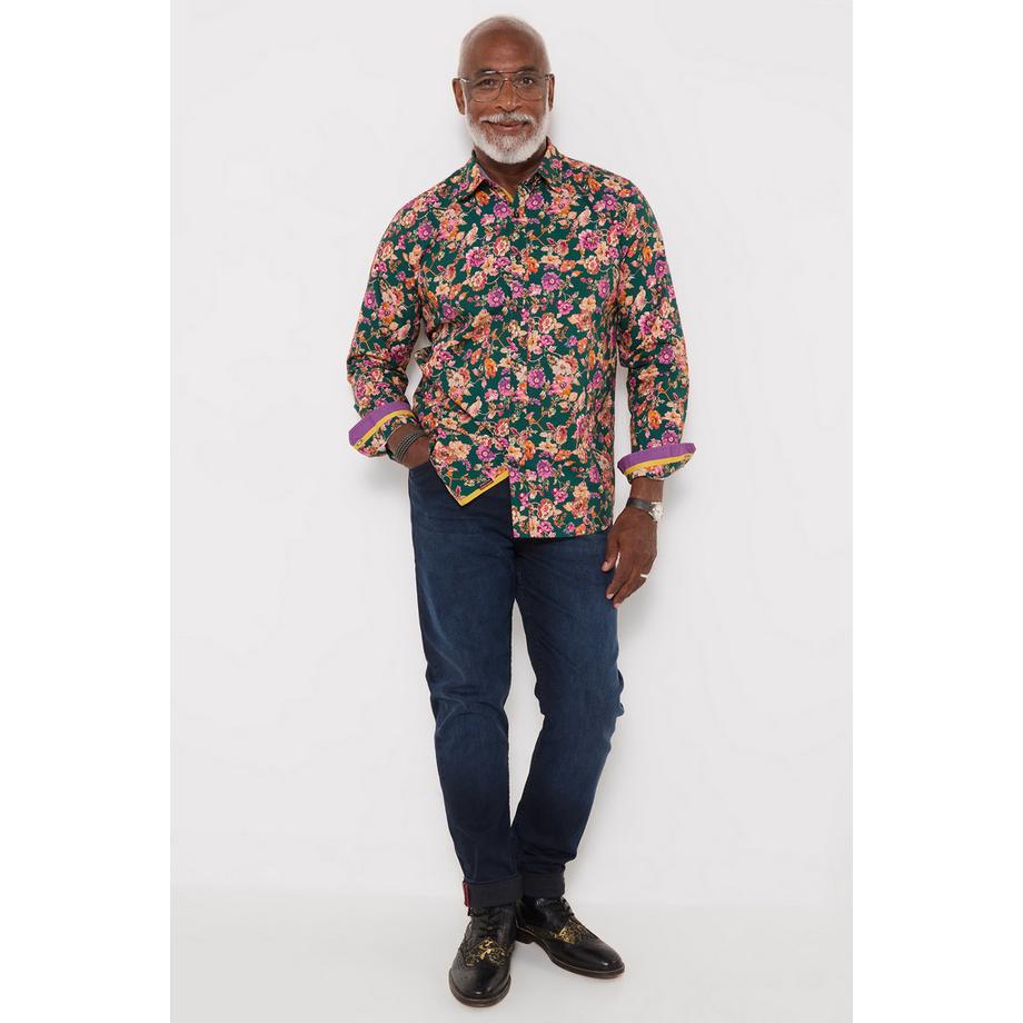 Joe Browns Heritage-Hemd mit Blumenmuster  