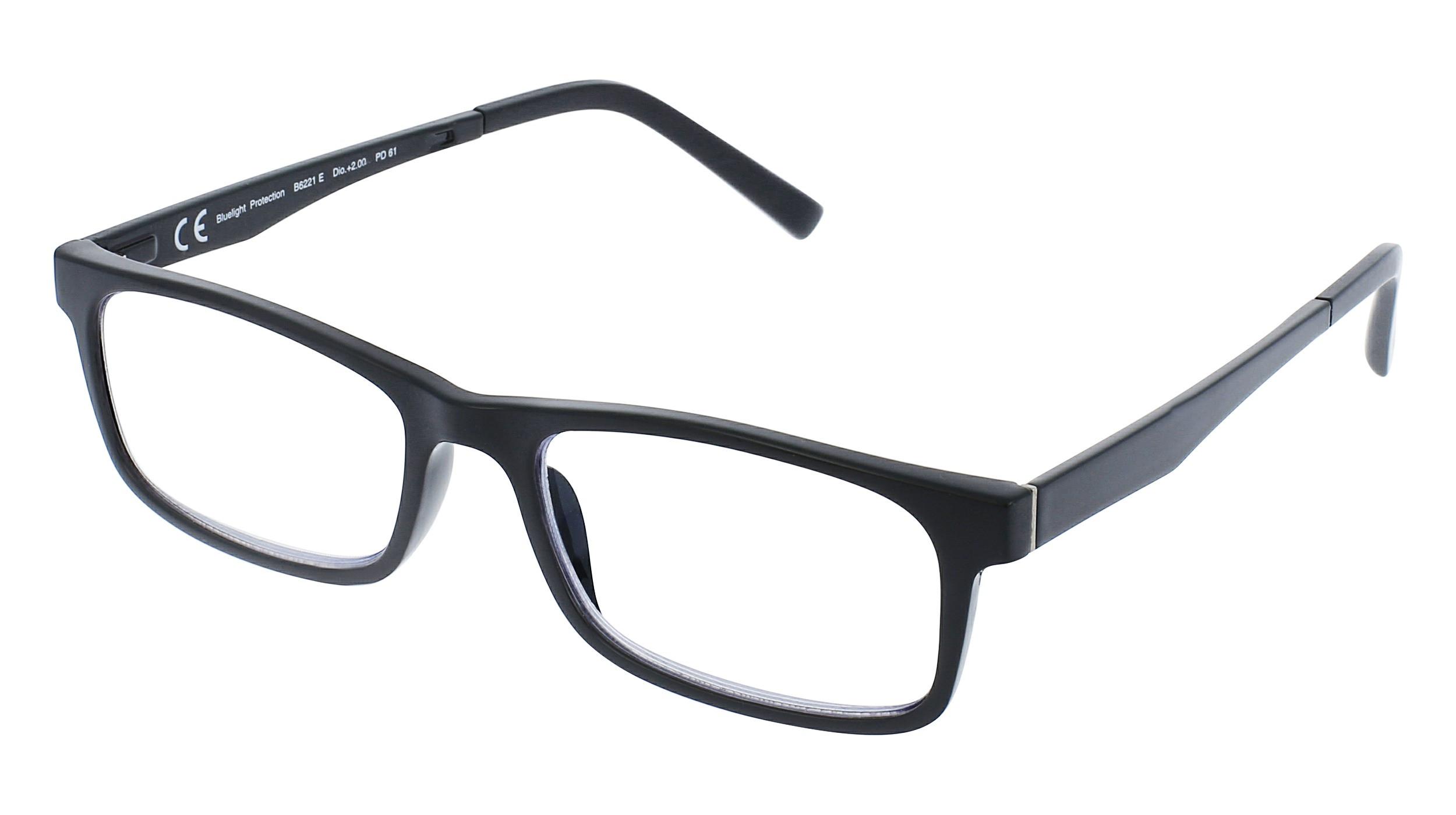 INVU Computerbrille mit Blaulichtfilter Gläsern und Etui  