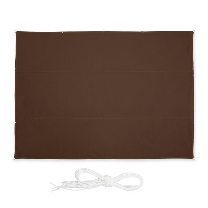 B2X Voile d'ombrage rectangulaire marron  