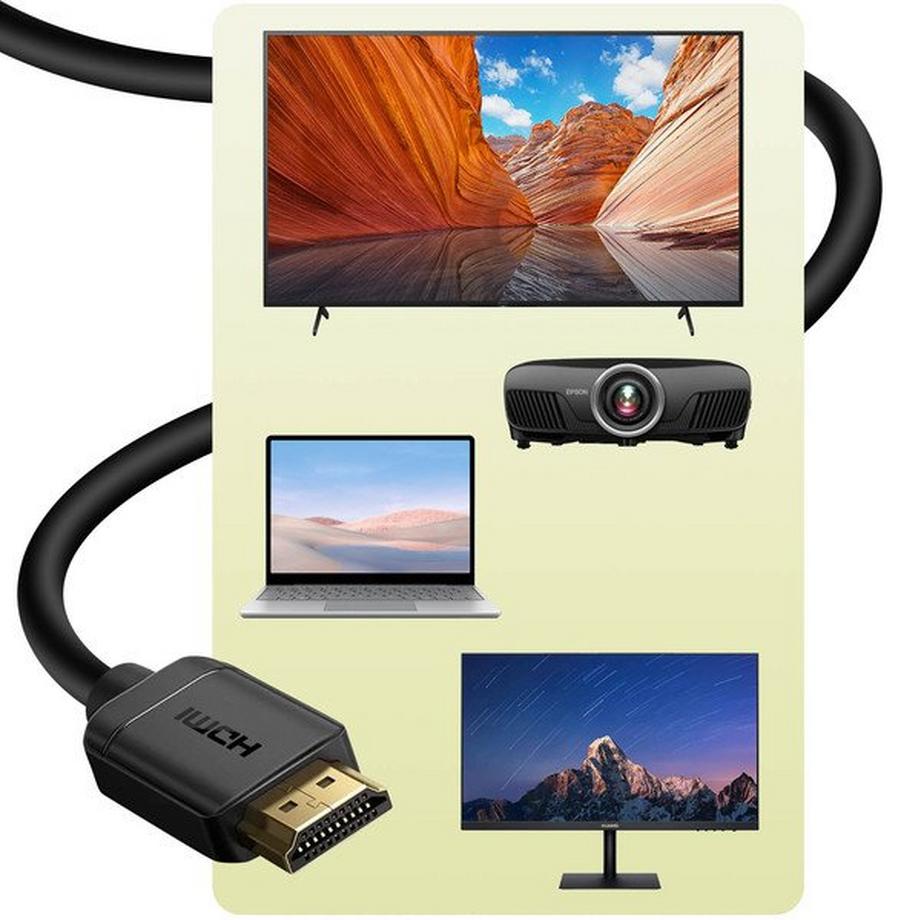 Baseus  HDMI 4K Kabel Baseus 5m Schwarz 