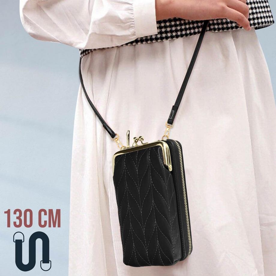 Avizar  Borsetta tracolla similpelle trapuntata 