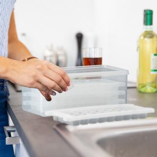 Northio Ensemble de moules à glaçons avec boîte et couvercle  