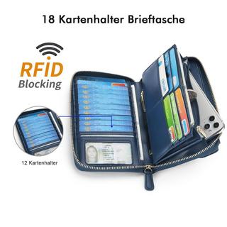 Only-bags.store Portafoglio Piccolo Scomparti Carte di Credito Tasca Telefono con Cerniera Due Cinghie  