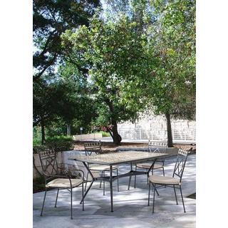 mutoni Chaise de jardin avec coussins Berkley  