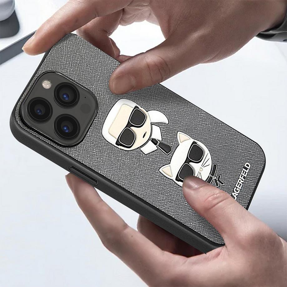 KARL LAGERFELD  Cover iPhone 13 Pro Saffiano 