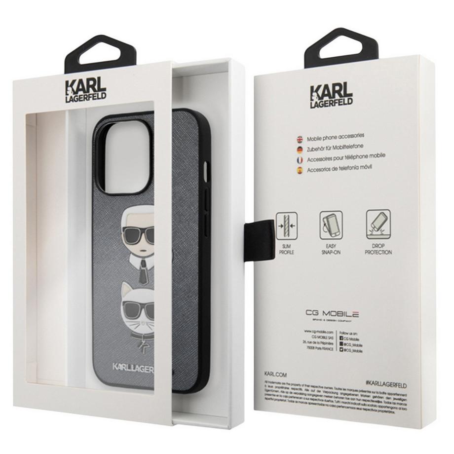 KARL LAGERFELD  Cover iPhone 13 Pro Saffiano 