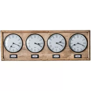 Wanduhr 4 Times 76x25