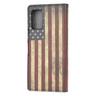 Cover-Discount  custodia Galaxy S20+ Plus - tasca porta carte in pelle bandiera USA 