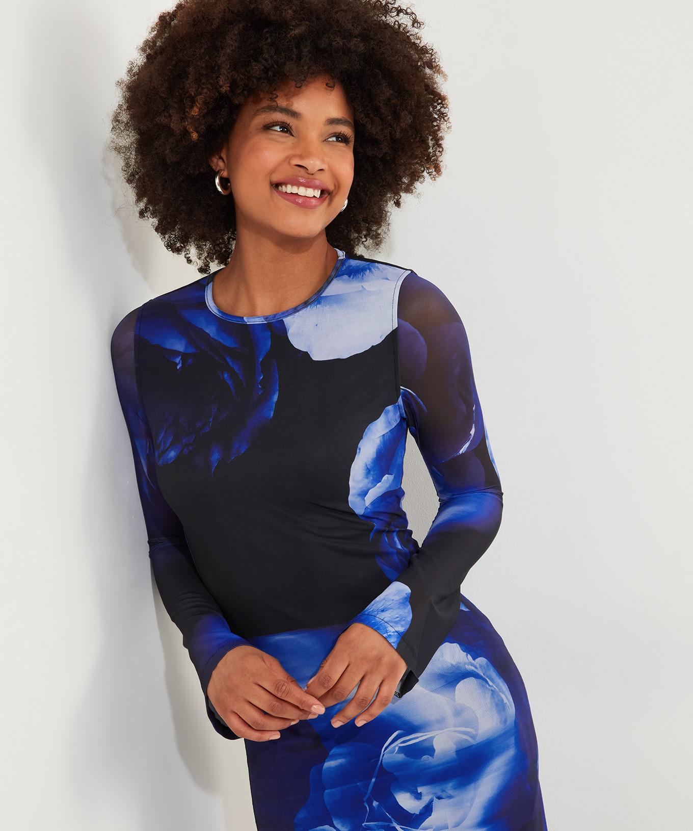 Joe Browns  Bodycon-Kleid mit floralem Maschenmuster 