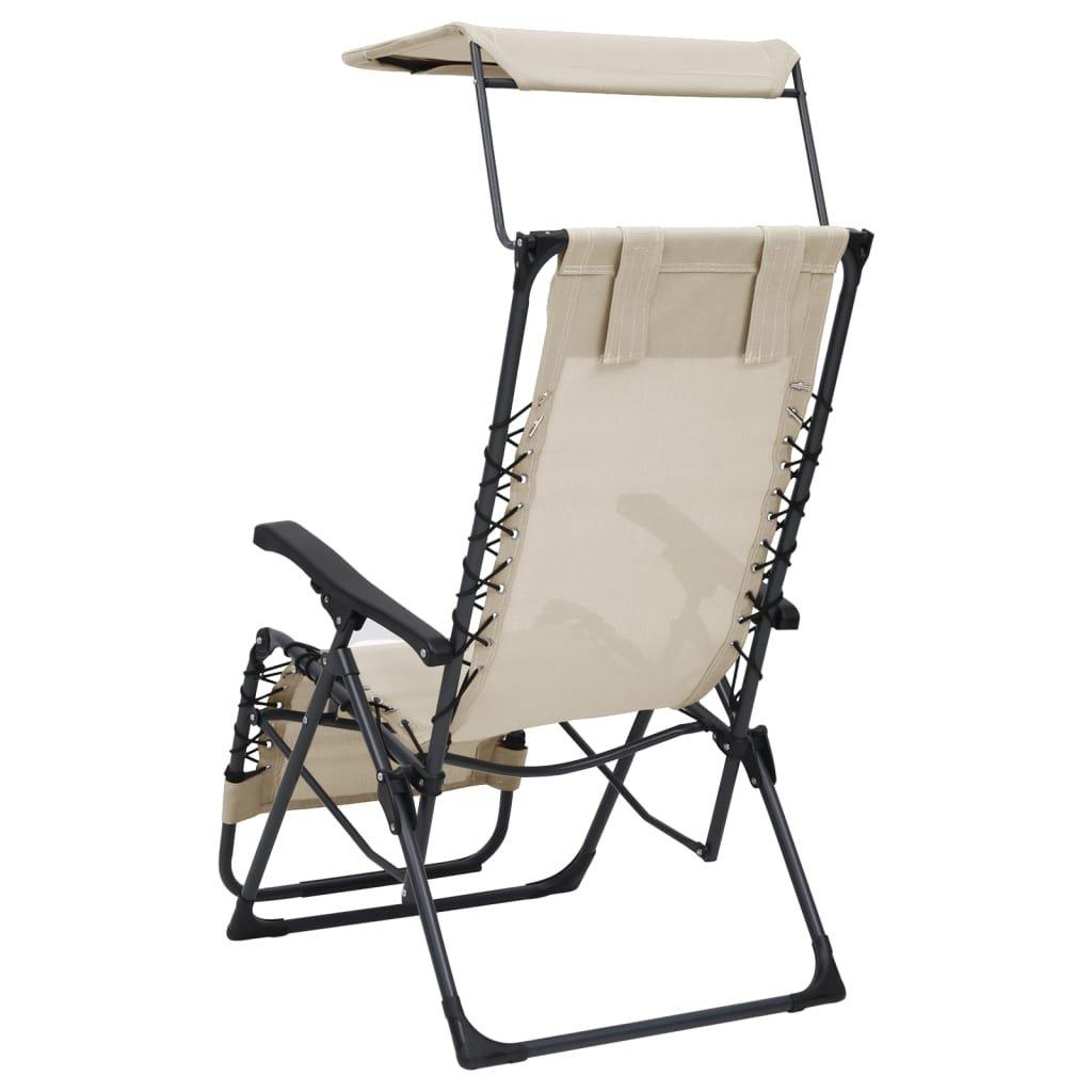 VidaXL Chaise de terrasse tissu  