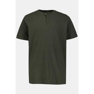 JP1880  T-shirt Henley, collection Basic. Manches courtes et patte de boutonnage 