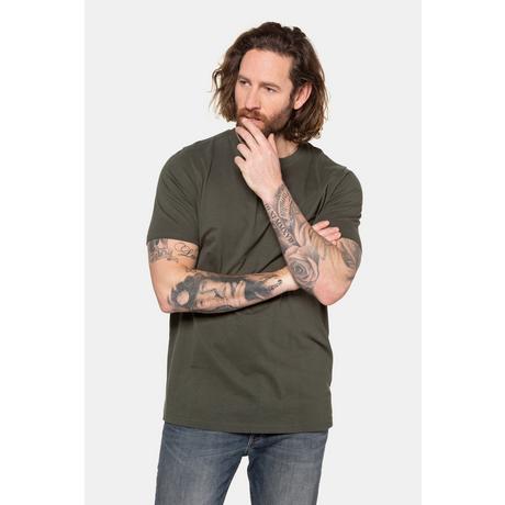 JP1880  T-shirt Henley, collection Basic. Manches courtes et patte de boutonnage 