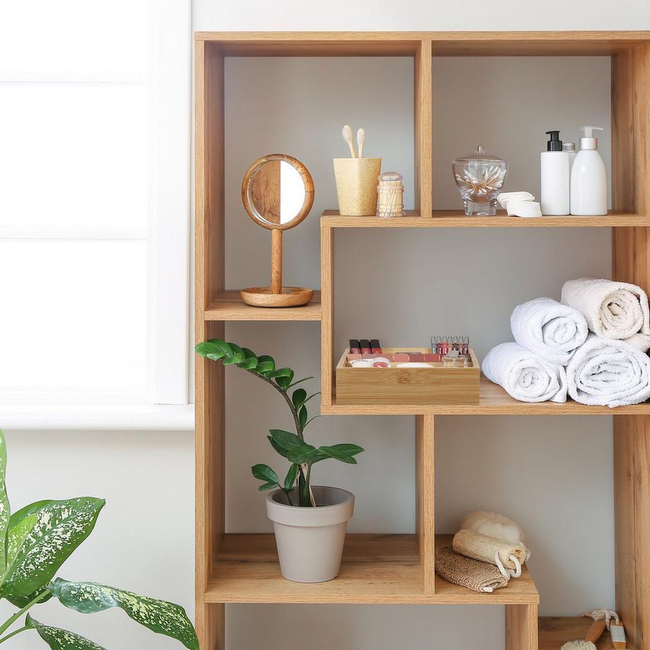 B2X  ensemble de 2 étagères à épices en bambou pour tiroirs 