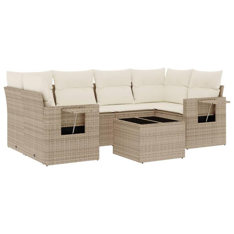 set divano da giardino Polirattan
