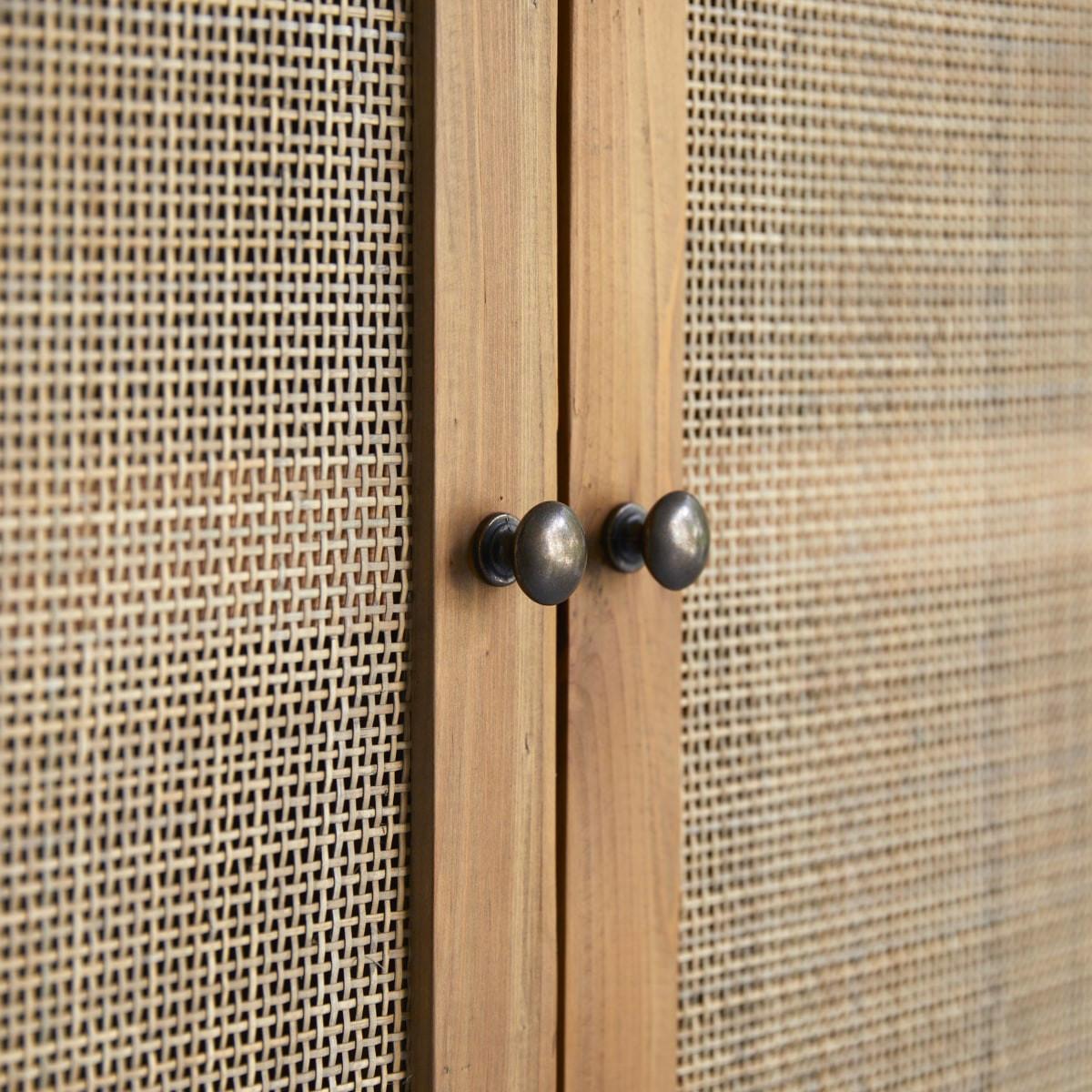 Tikamoon Armadio in pino e midollino Ninon  