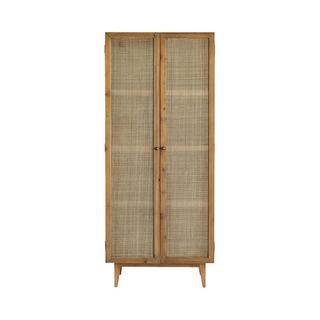 Tikamoon Armadio in pino e midollino Ninon  