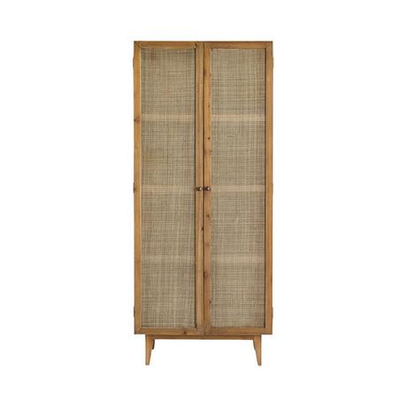 Tikamoon Armadio in pino e midollino Ninon  