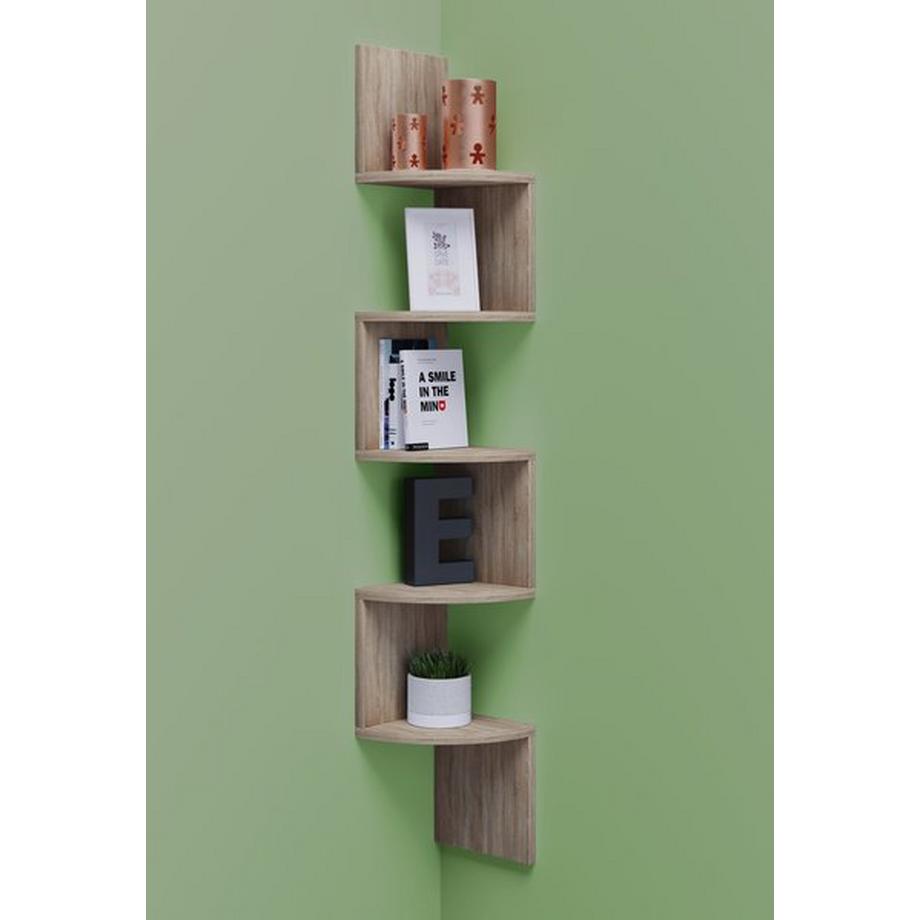 VCM Bois Étagère CD DVD Rangement Déco Étagère murale Étagère d'angle Mintis Bois Étagère CD DVD Rangement Déco Étagère murale Étagère d'angle Mintis  