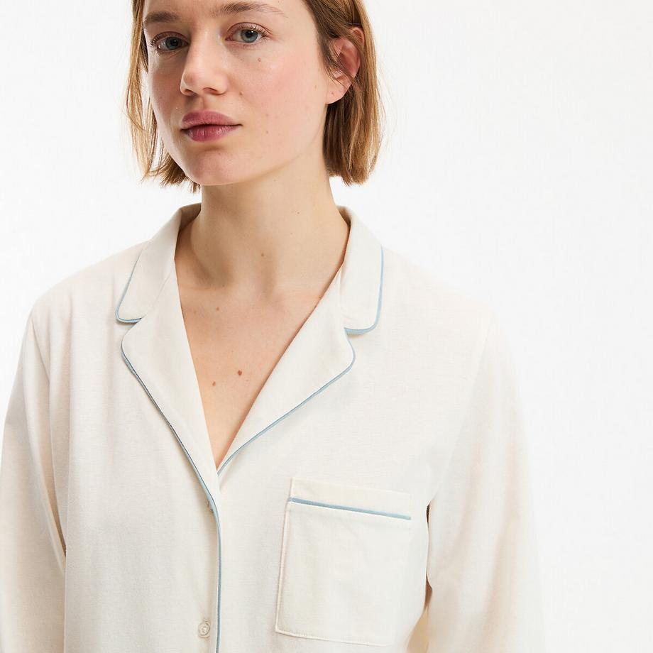 La Redoute Collections Chemise de nuit à manches longues  