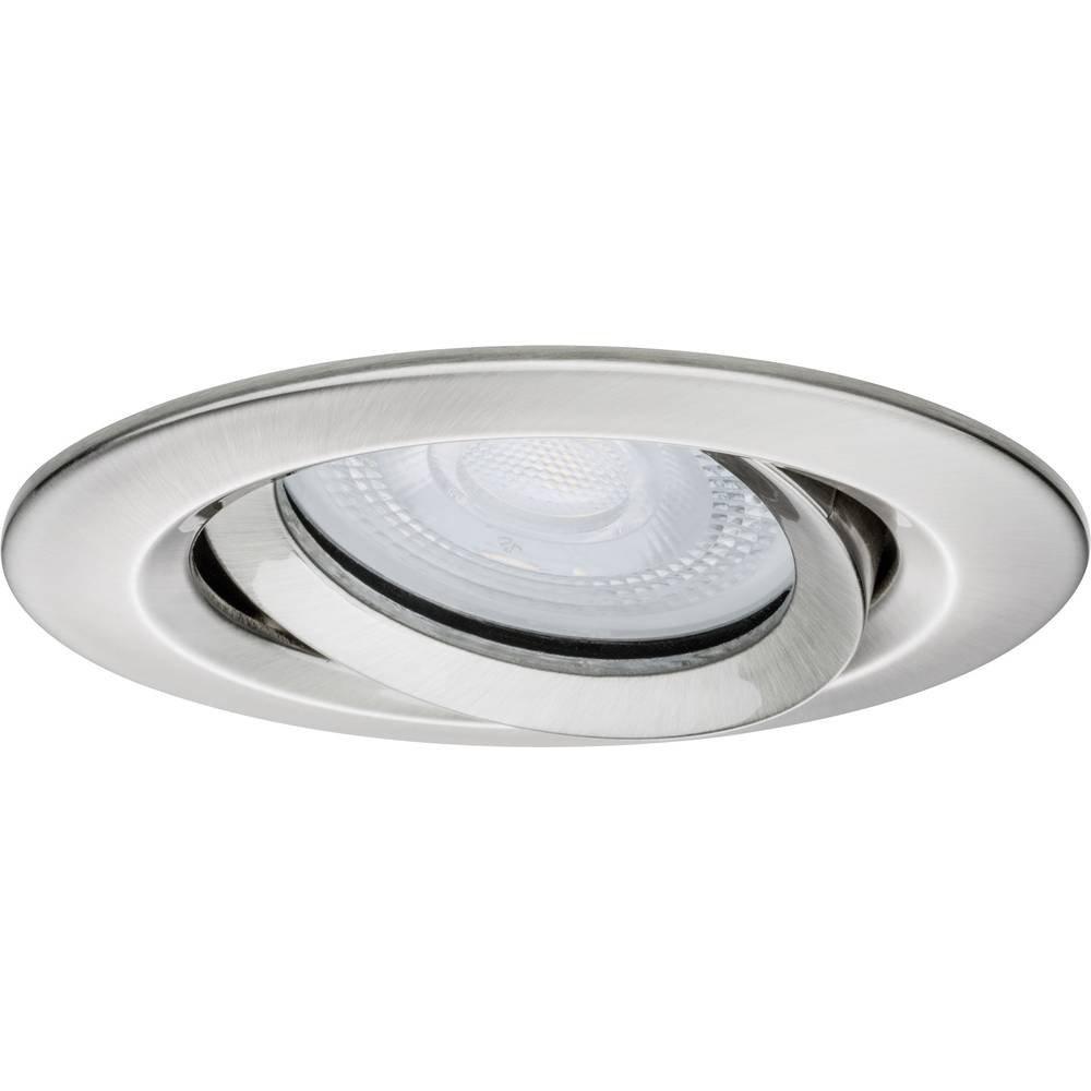 Paulmann LED Einbauleuchte Nova Plus Einzelleuchte schwenkbar IP65 rund 93mm 30° GU10 7W 230V 2700K  