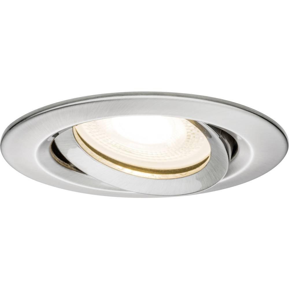 Paulmann LED Einbauleuchte Nova Plus Einzelleuchte schwenkbar IP65 rund 93mm 30° GU10 7W 230V 2700K  