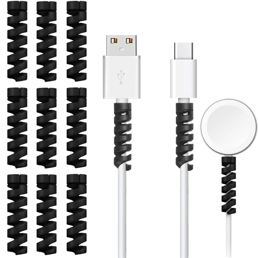 eStore  Protezione del cavo a USB - nero 