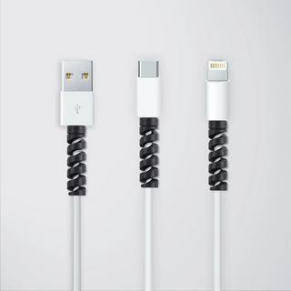 eStore  Protezione del cavo a USB - nero 