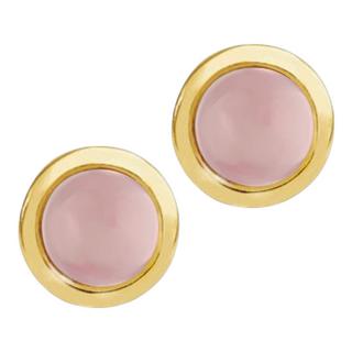 Steinkult  Ohrstecker Rosenquarz "Pure" 