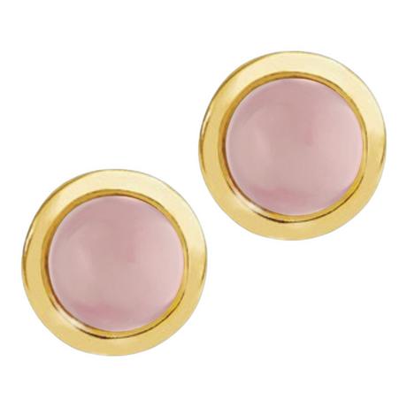 Steinkult  Ohrstecker Rosenquarz "Pure" 