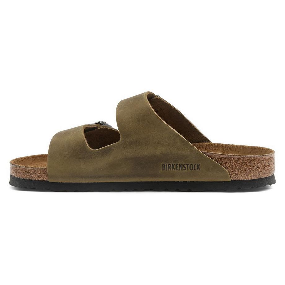BIRKENSTOCK Arizona Natural Leather Oiled Regular Sandales  