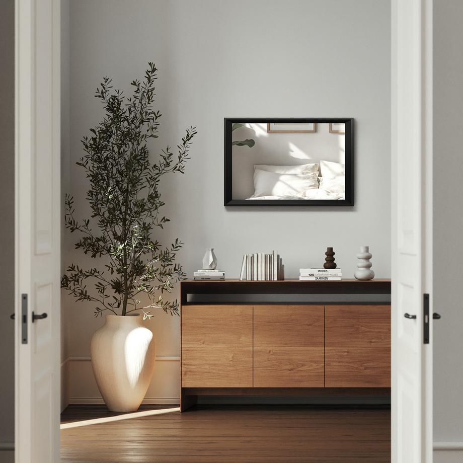 Tectake Miroir mural rectangulaire ELINA 40 x 3,8 x 60 cm  