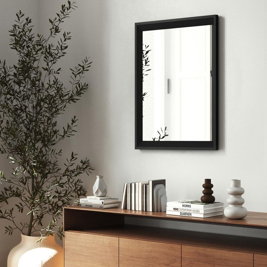 Tectake Miroir mural rectangulaire ELINA 40 x 3,8 x 60 cm  