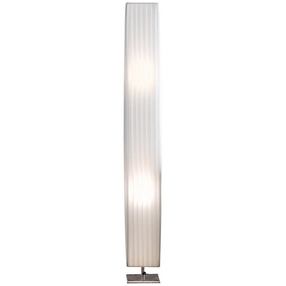 mutoni  Lampadaire carré 120cm chrome blanc 