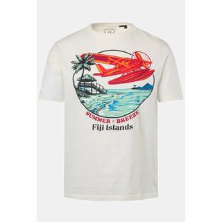 JP1880  T-Shirt, Halbarm, Brust-Print, Rundhals 