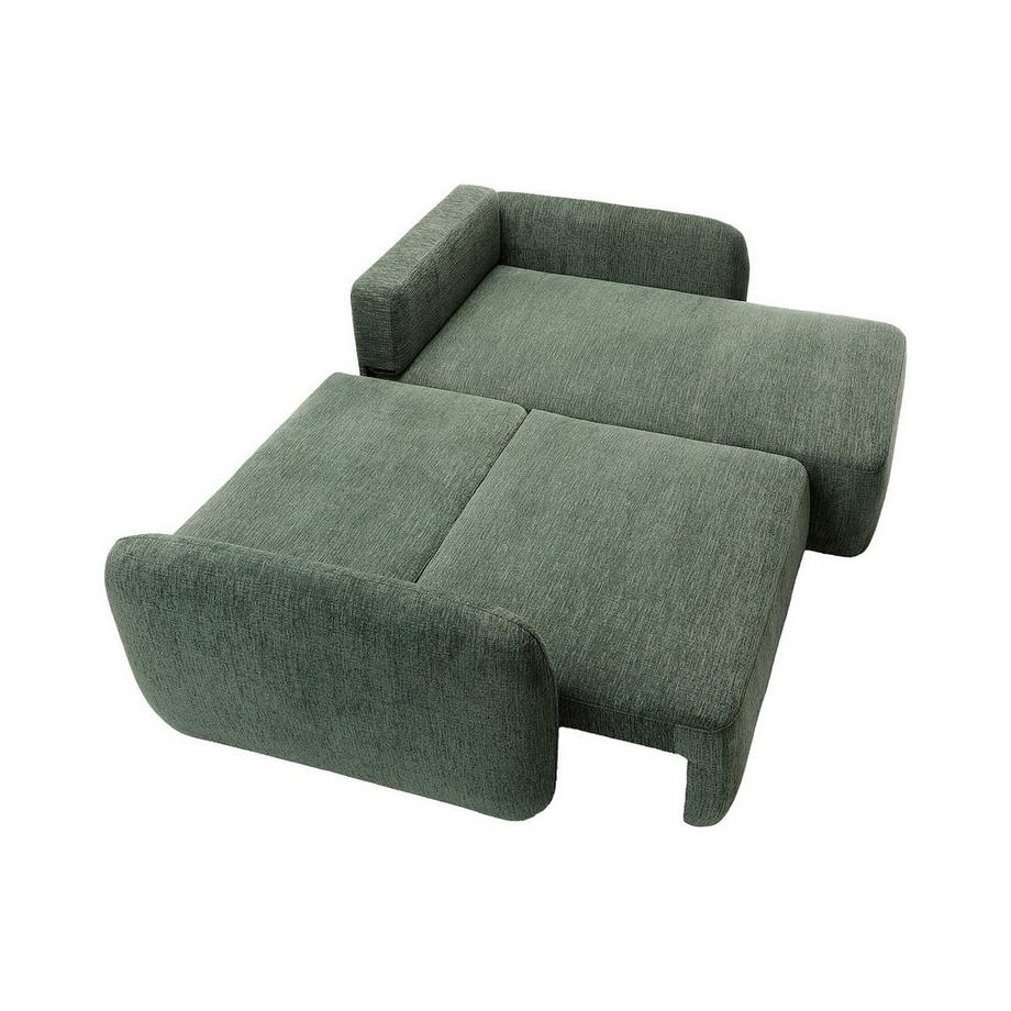 Vente-unique Canapé convertible 4 places PLUFATI  