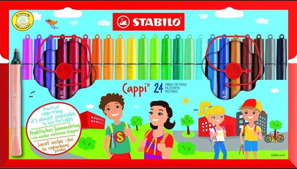 STABILO Cappi Filzstift Mehrfarbig 24 Stück  