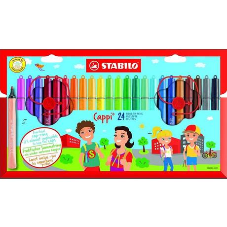 STABILO Cappi Filzstift Mehrfarbig 24 Stück  