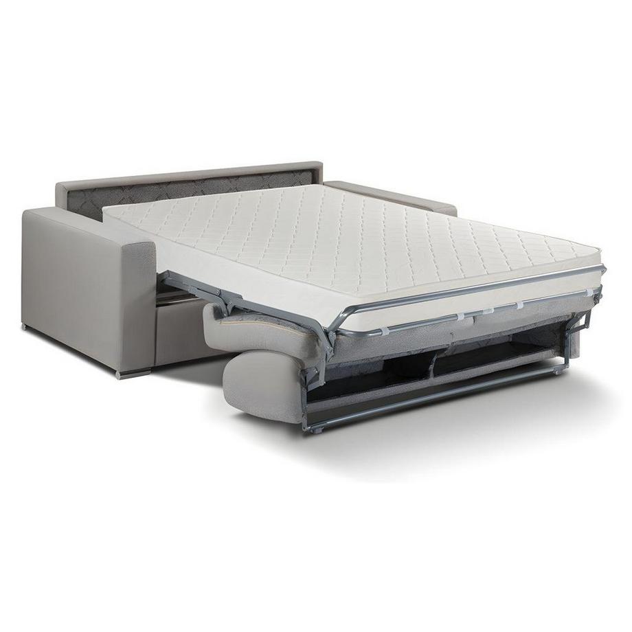 LINEA SOFA Divano letto 3 posti a ribalta Posto letto 1 Materasso in Tessuto Antracite CALITO  