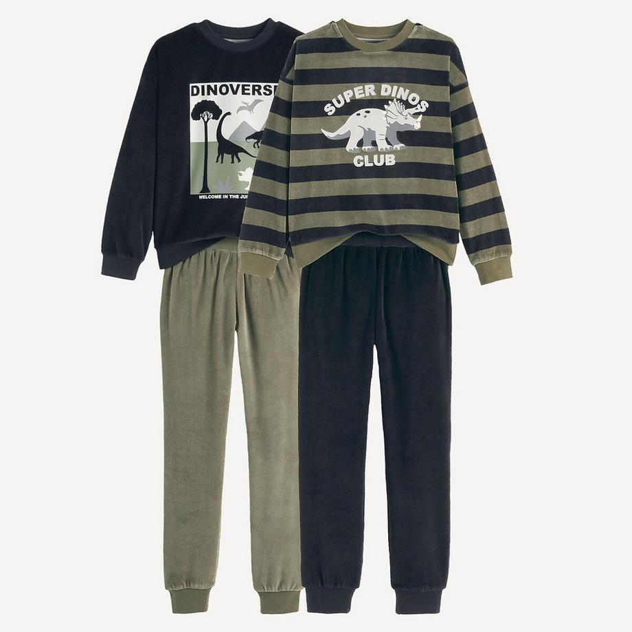 La Redoute Collections  2er-Pack Schlafanzüge aus Velours 