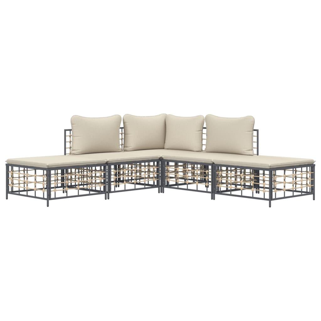 VidaXL Garten lounge set poly-rattan  