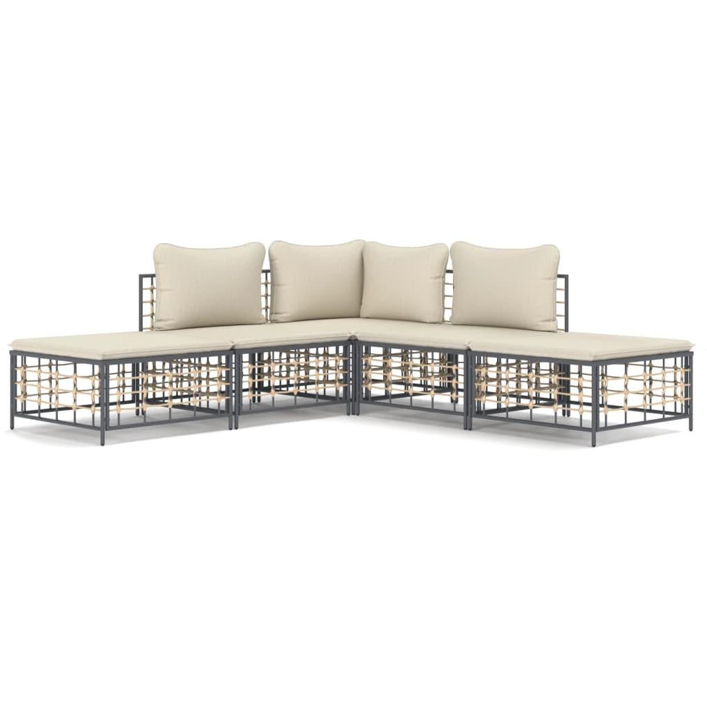 VidaXL Garten lounge set poly-rattan  