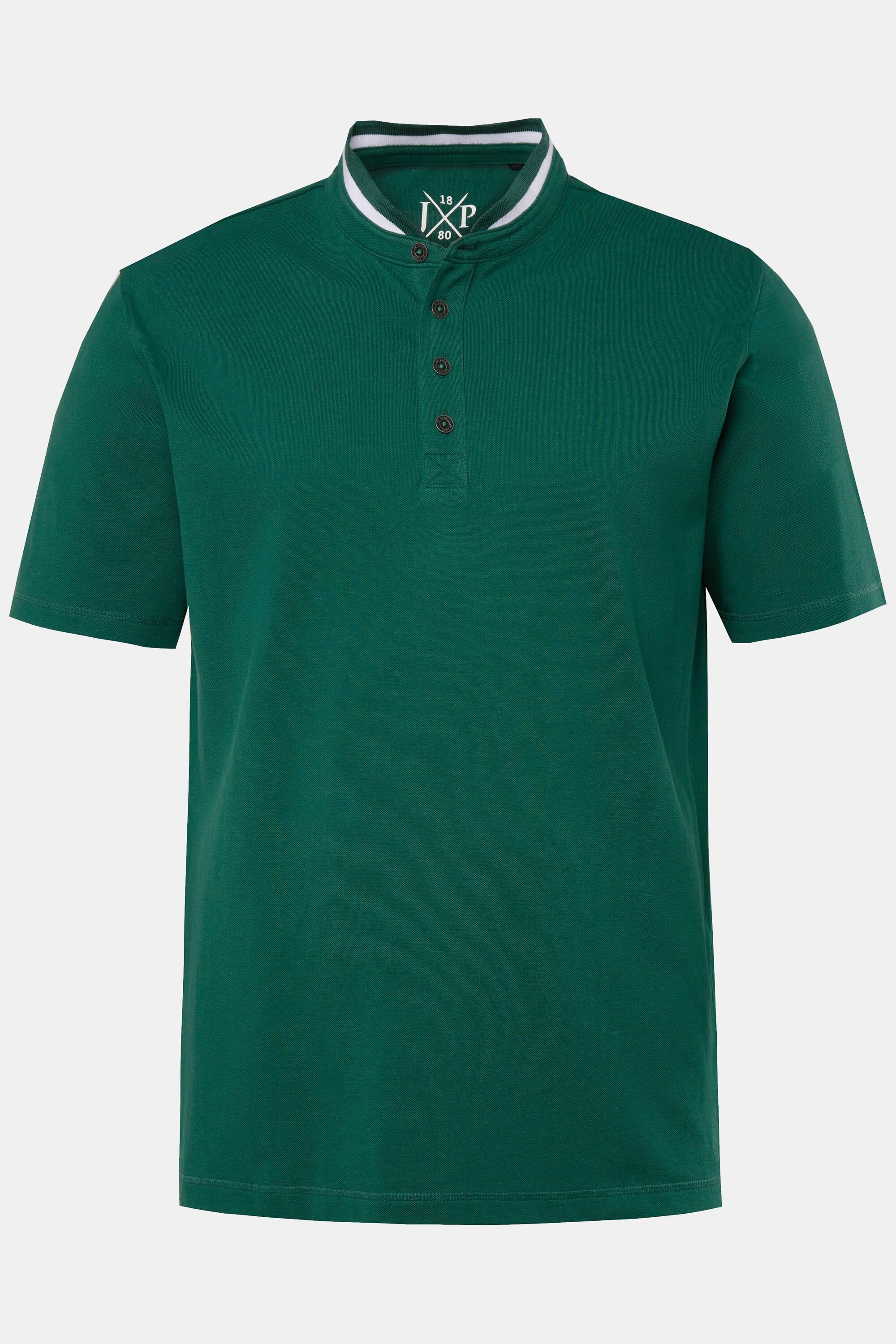 JP1880 Piqué Halbarm T-Shirt Collegekragen  