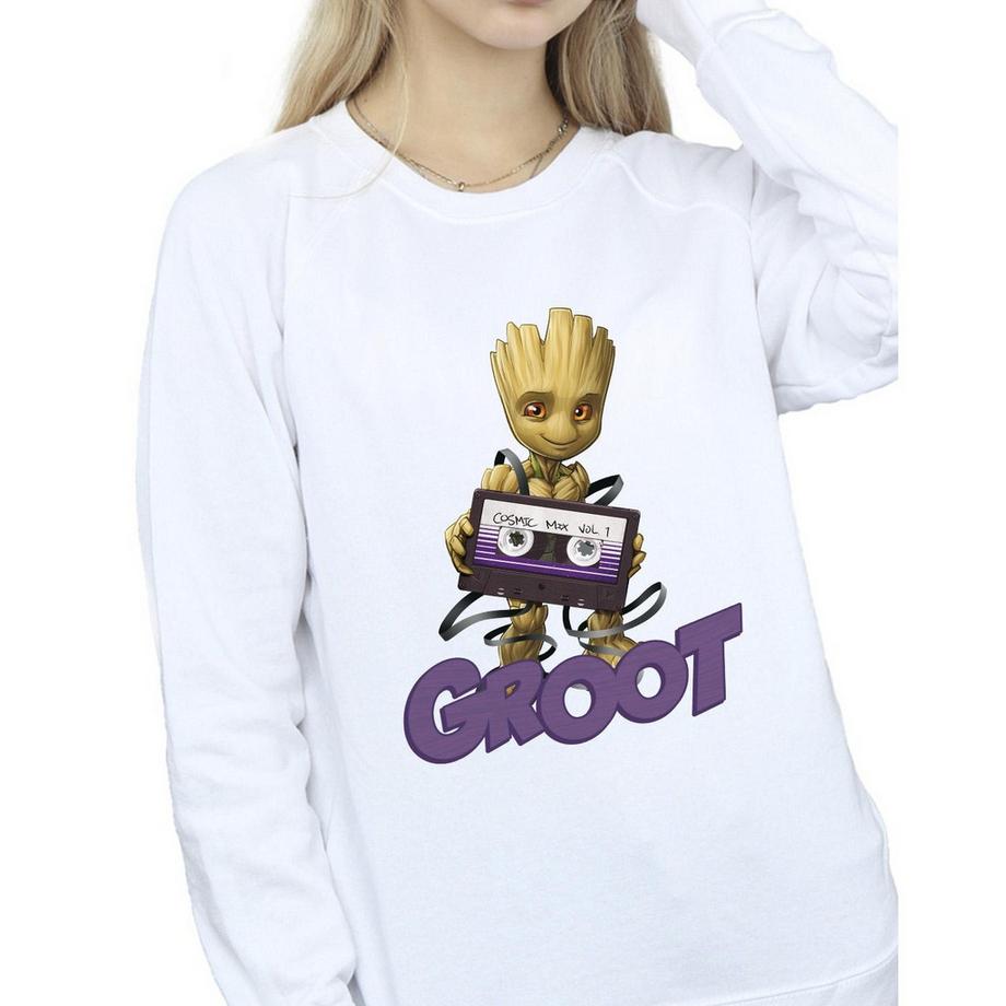 Guardians Of The Galaxy Groot Stampa Grafica Felpa  