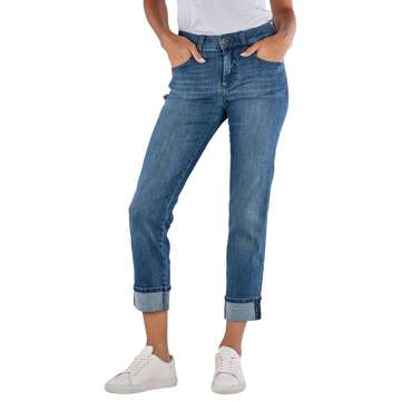 Darleen Jeans Straight Fit Crop Tu Sporty Denim