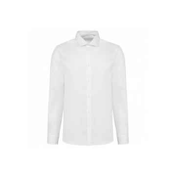 langärmeliges twill-hemd