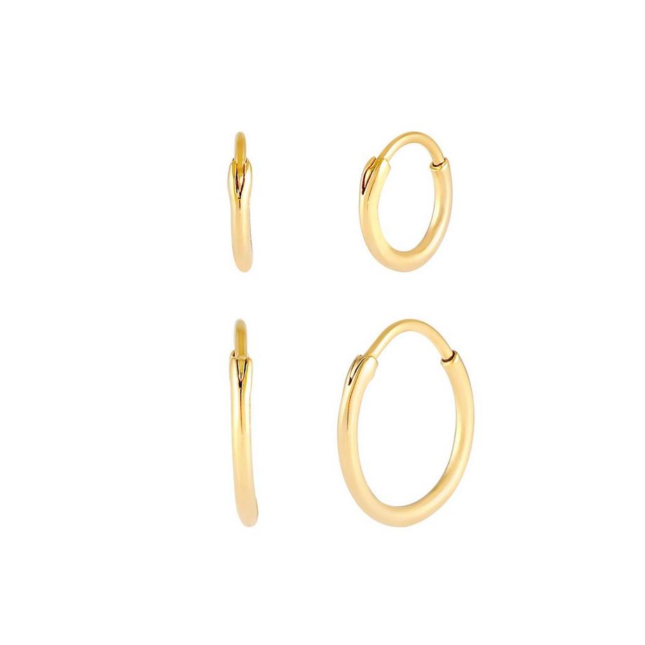 Kuzzoi  Boucles d'Oreilles Set De Créoles Pour Hommes Basic 