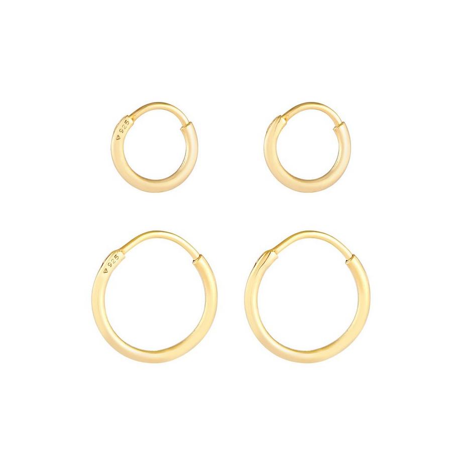 Kuzzoi  Boucles d'Oreilles Set De Créoles Pour Hommes Basic 