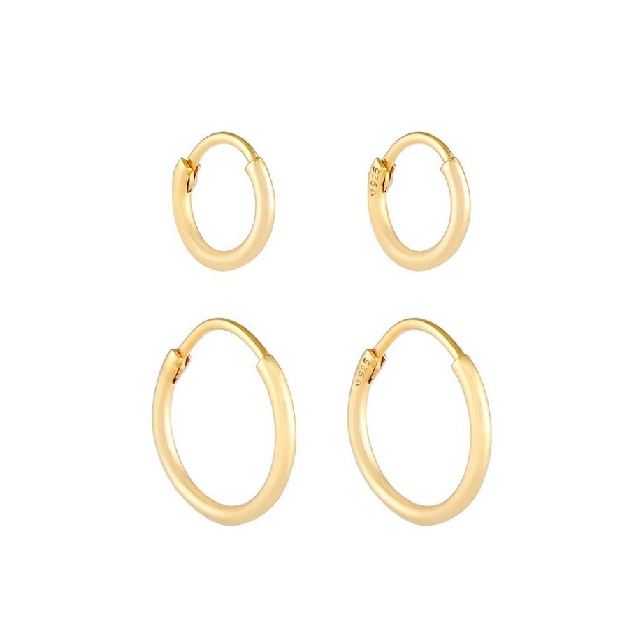 Kuzzoi  Boucles d'Oreilles Set De Créoles Pour Hommes Basic 