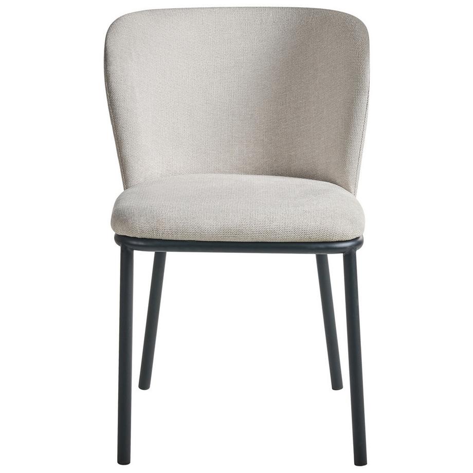 Beliani Set di 2 sedie da pranzo en Tessuto Minimalista ARTESIA  