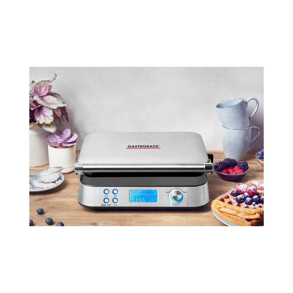Gastroback Gastroback Advanced Control 2 waffle 1600 W Nero, Argento  